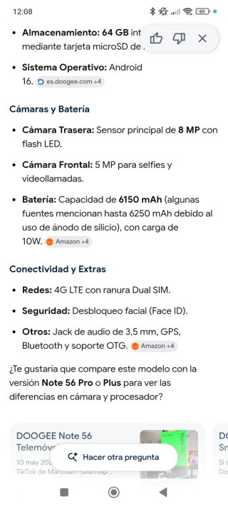 DOOGEE Note 56 64GB