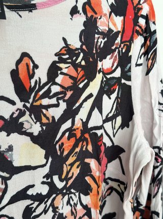 Blusa Mango Estampada Flores Talla XL
