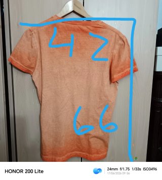 Camiseta Salsa Naranja Estampada