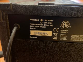 Amplificador Bajo Harley Benton HB-20B
