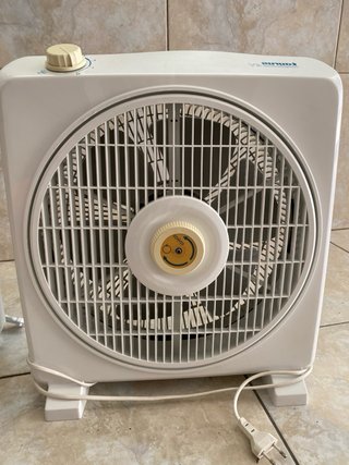 Ventilador CEV Beige y Gris