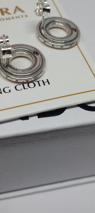 Pendientes Pandora Aro Circonitas Oro y Plata