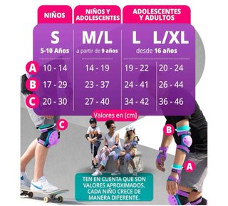 Protecciones Skate/Patines Muñeca/Manos talla S