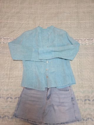 Camisa o cubre camisa talla 38. 100% lino.