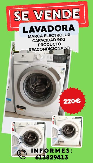 Lavadora Electrolux 9kg Reacondicionada