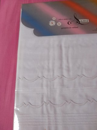 Juego Sábanas 135cm Tergal Bordado Nuevo