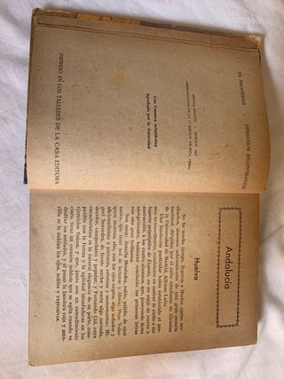 Libro Antiguo: La Emoción de España