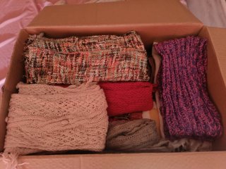 Lote 50 bufandas multicolor