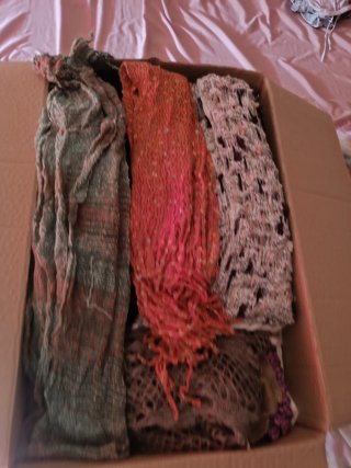 Lote 50 bufandas multicolor