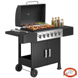 Barbacoa Gas 6 Quemadores con Termómetro