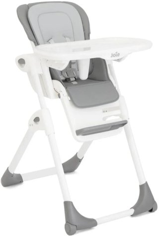 Silla Joie bebé gris y blanca