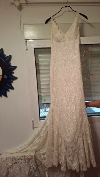 Vestido de Novia Pronovias Blanco Encaje