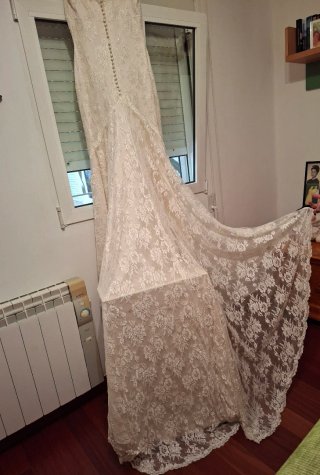 Vestido de Novia Pronovias Blanco Encaje