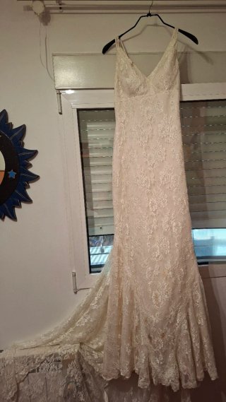 Vestido de Novia Pronovias Blanco Encaje