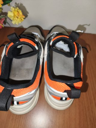 Scarpe Dior B22 Bianche e Arancioni Tg 45