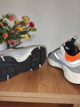 Scarpe Dior B22 Bianche e Arancioni Tg 45