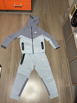 Conjunto Nike Tech Fleece Azul/Gris