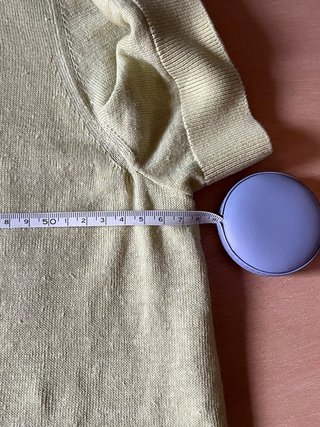 COS 100% Wool Knitted Polo Cardigan – Soft Lemon