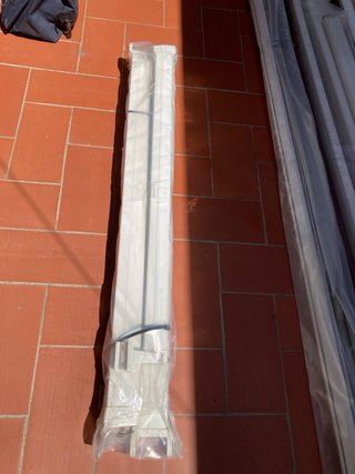 Toldo SIN LONA aluminio Blanco