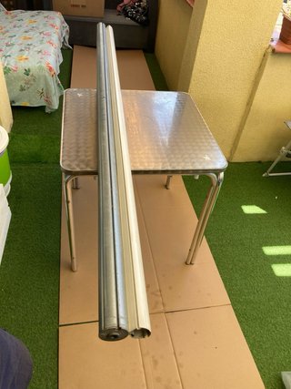 Toldo SIN LONA aluminio Blanco
