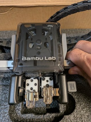 Bambu Lab H2D Eje X Extrusor completo Guía Lineal