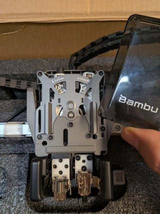 Bambu Lab H2D Eje X Extrusor completo Guía Lineal