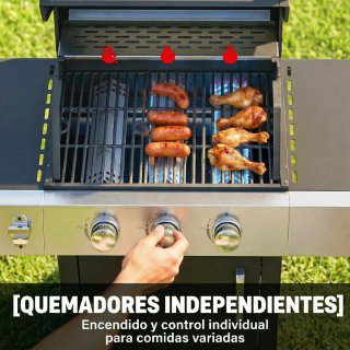Barbacoa Gas 3 Quemadores 8,1 kW