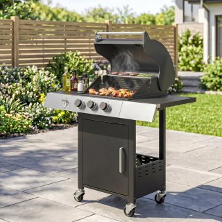 Barbacoa Gas 3 Quemadores 8,1 kW