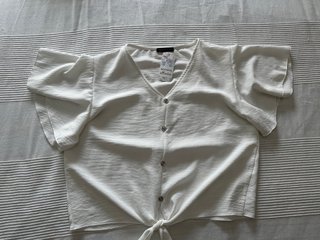 Blusa Moda Italia Blanca Talla Única