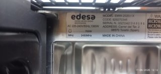 Microondas Acero Inoxidable Empotrable
