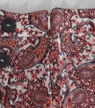 Falda larga paisley Stradivarius