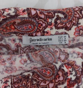 Falda larga paisley Stradivarius