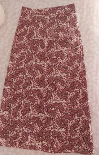 Falda larga paisley Stradivarius