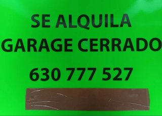 Garaje cerrado