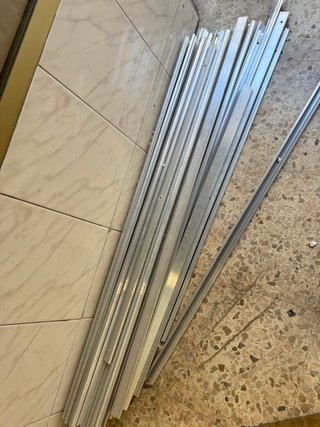 Perfiles de aluminio para panel lama  2 cada uno