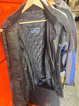 Chaqueta Moto TL Negra y Azul