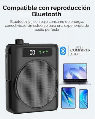 Amplificador Voz Micrófono Inalámbrico