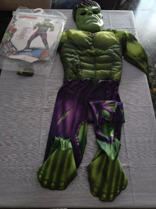 Disfraz Hulk Talla 7-8 años