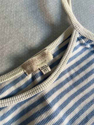 Top de rayas blanco y azul Pull&Bear