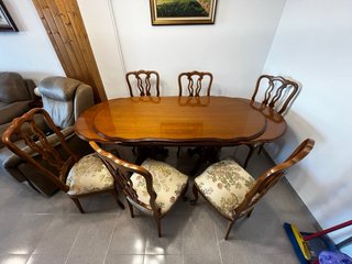 Juego 6 Sillas Comedor Tapizadas