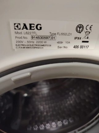 Lavadora AEG Lavamat L6227FL 7kg 1200rpm