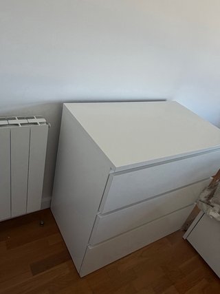 Cómoda Malm Ikea Blanca 80x78x48
