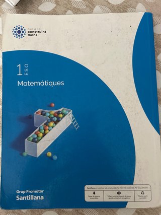 MATEMATIQUES 1 SEC CONSTRUINT MONS