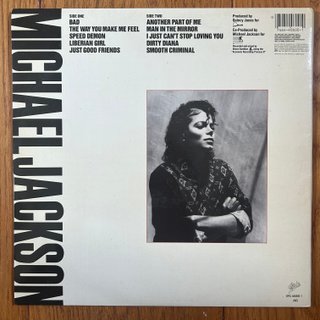 Michael Jackson-Bad (vinilo LP 1ª Ed. Esp)
