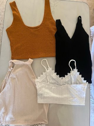 Lote 4 Tops Verano Mujer SHEIN Primark