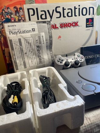 PlayStation 1 (CIB) Gris + Dino Crisis