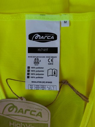 Chaleco reflectante alta visibilidad - Talla S