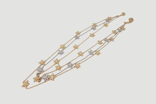 Collar Oro 18k Combinado Estrellas