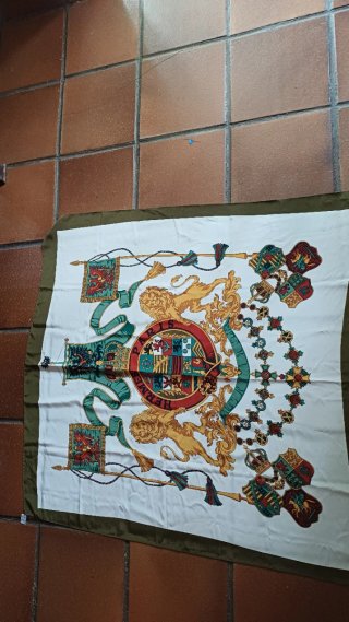 Pañuelo Hermès Seda Vintage Multicolor