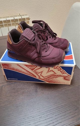 Zapatillas New Balance 574 Mujer Marrón/Morado